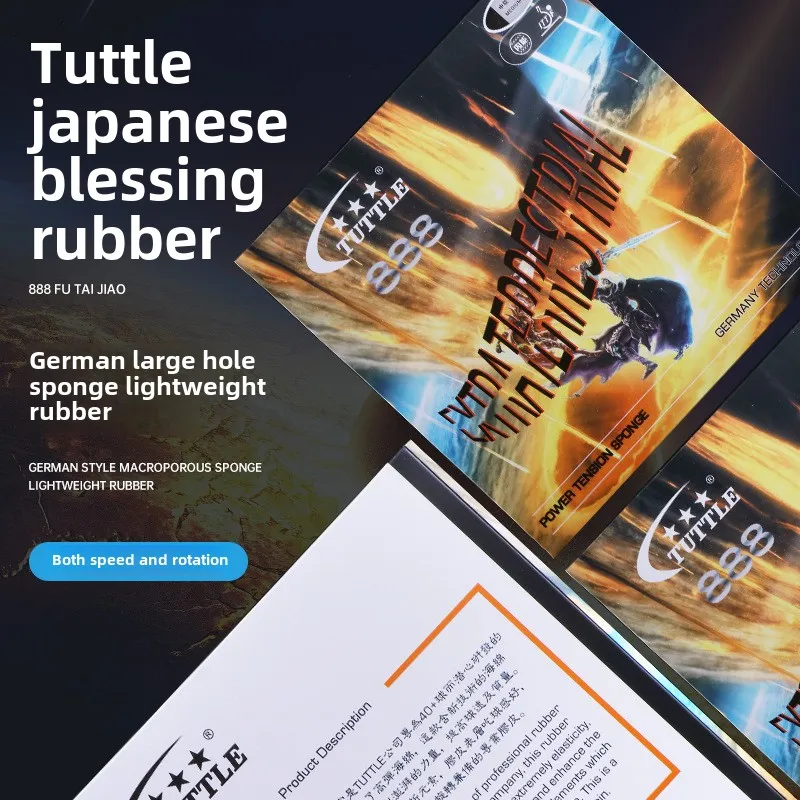 Table Tennis Rubber Anti Spin - TUTTLE 888- Fu Ping Pong Paddle