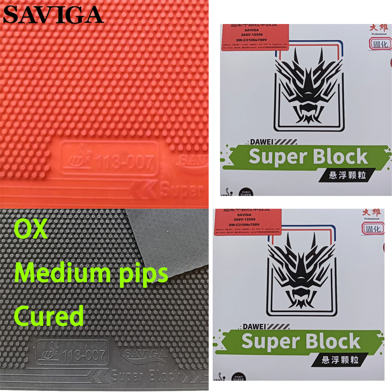 SAVIGA OX Long Pips Single Pin - Table Tennis Rubber Anti Spin บทวิจารณ์และราคา