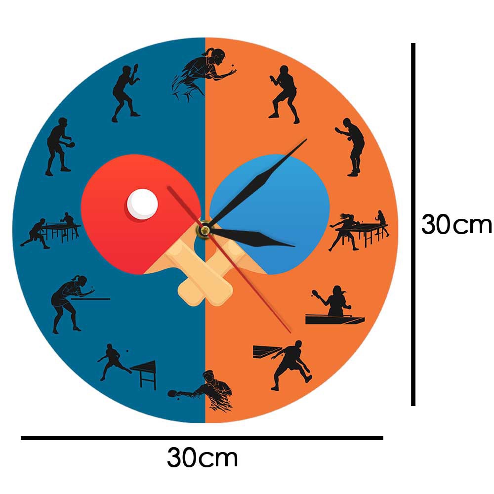 Ping Pong Wall Clock Silent Ta - Table Tennis Live บทวิจารณ์และราคา