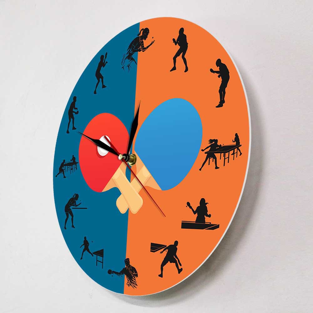 Ping Pong Wall Clock Silent Ta - Table Tennis Live บทวิจารณ์และราคา