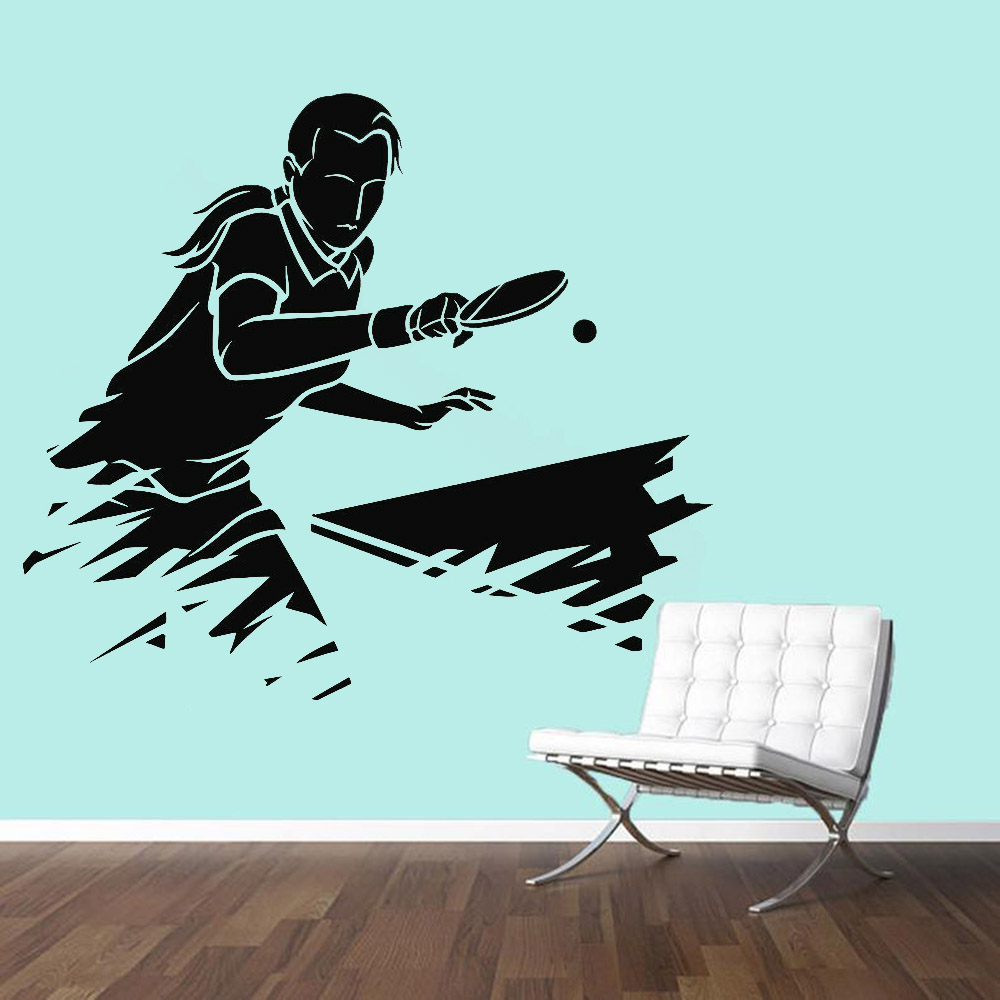 Ping Pong Sports Wall Sticker  - Table Tennis Live บทวิจารณ์และราคา